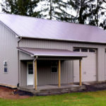 custom pole garage with tractor trailer garage