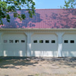 custom pole garages with three doors