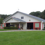 large custom horse barn