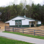 large horse barn