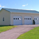 pole garage for three cars