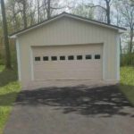 pole garage with big overhead door